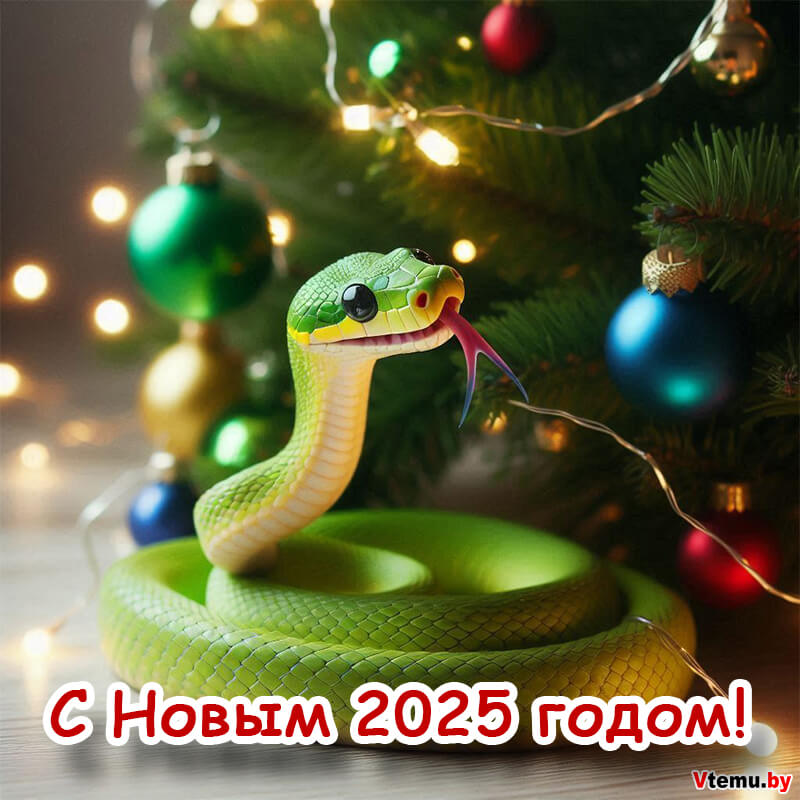 Фоны на Новый год Змеи 2025 для открыток