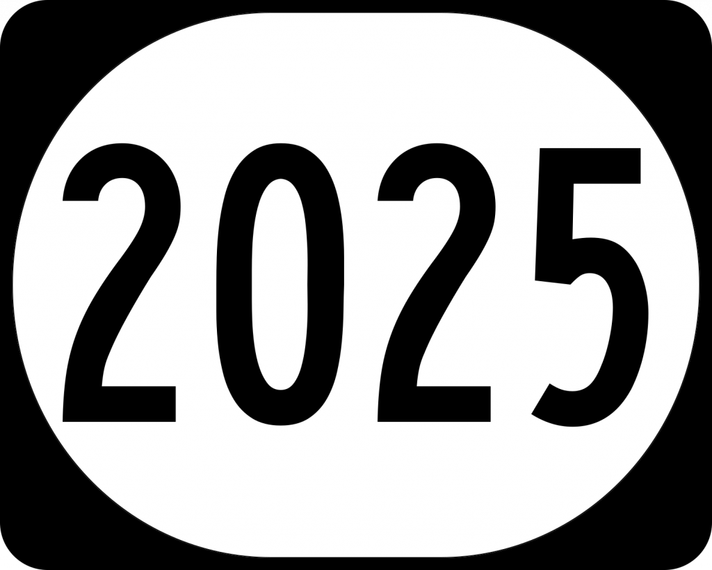 Красивые цифры "2025"