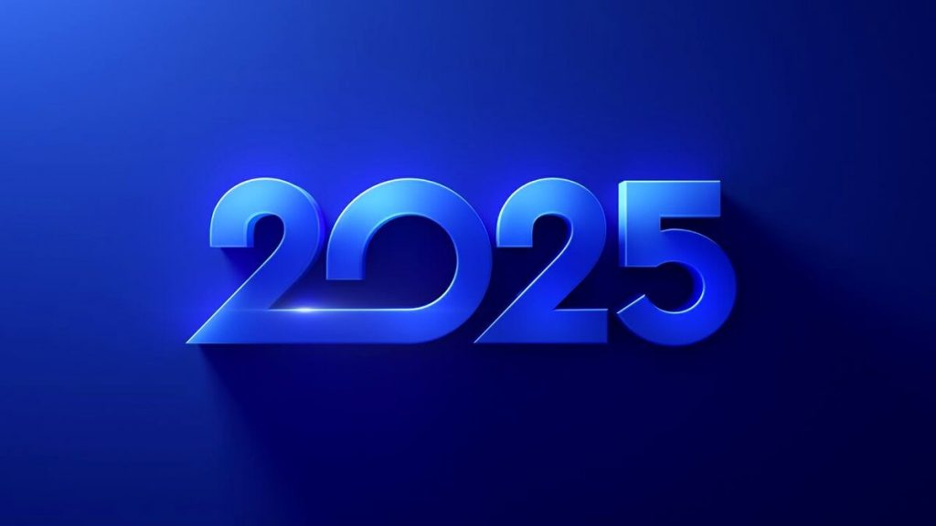 Красивые цифры "2025"